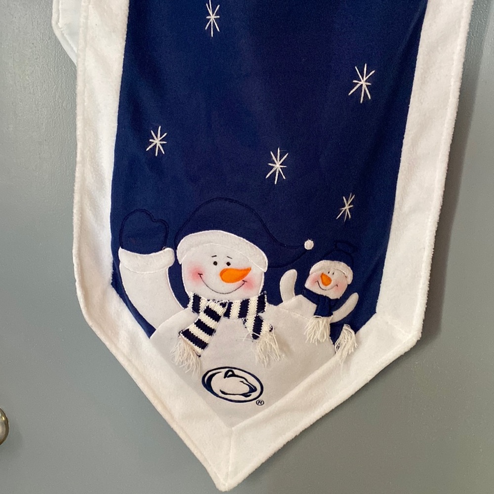 PSU snowman table runner 72” $12